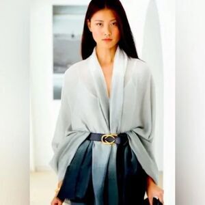 NWT Rachel Zoe Carly Cushnie Grey Horizon Ombre Scarf